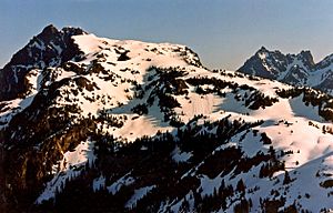 Tomyhoi Peak and Canadian Border Peak