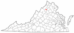 Location of Luray, Virginia