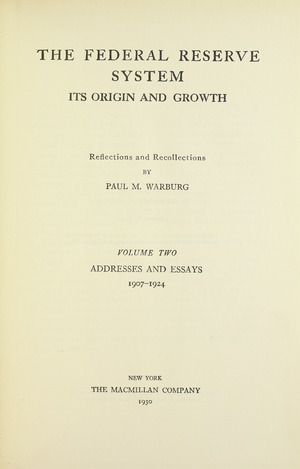 Warburg - Addresses and essays, 1930 - 5207026