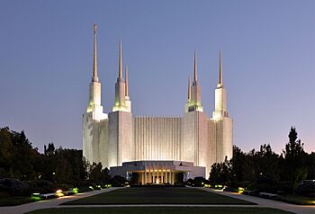 Washington D.C. Temple At Dusk