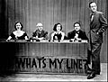 Whats My Line original television panel 1952