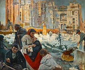 (Barcelona) The Beggars Cathedral by Joaquim Mir - Museu Nacional d'Art de Catalunya