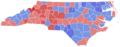 1984 United States Senate election in North Carolina results map by county