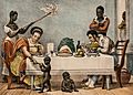 A Brazilian family in Rio de Janeiro by Jean-Baptiste Debret 1839