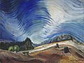 Above the Gravel Pit by Emily Carr, 1937, oil on canvas