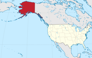 Location of Alaska within the United States