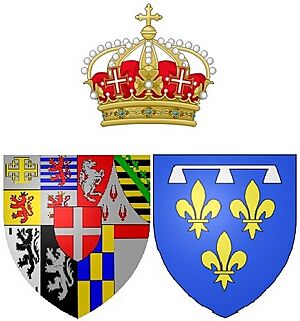 Arms of Françoise Madeleine d'Orléans (1648-1664), Duchess of Savoy