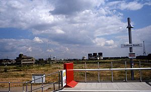 Beckton Gas works from Gallions Reach DLR station, 1994