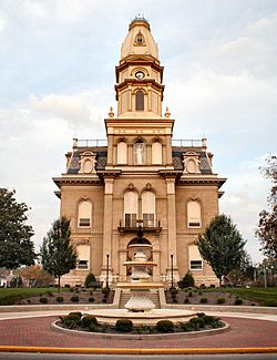 Logan County courthouse in Bellefontaine