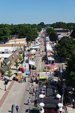 Belleville National Strawberry Festival - Main Street from Ferris Wheel.jpg
