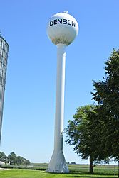 Benson water tower, 1985