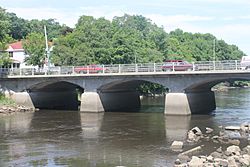 Bridge over the Union River in downtown Ellsworth