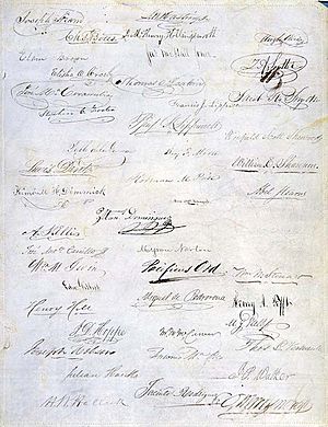 California Constitution (1849) signature page