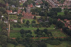 Castle Bromwich Hall and Gardens from the air 02