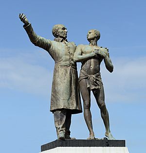 Cayenne Victor Schoelcher statue by Louis-Ernest Barrias