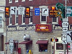 The Famous Hot Wiener restaurant in downtown Hanover