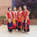 Chakma girls in traditional dress