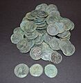 Cleaned coins from bag 9 of Malmesbury Hoard (FindID 521848)