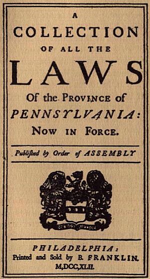 Collection of Laws of Province of Pennsylvania