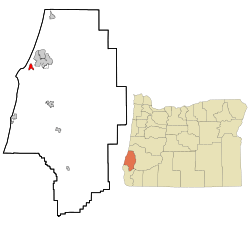 Location of Barview, Oregon