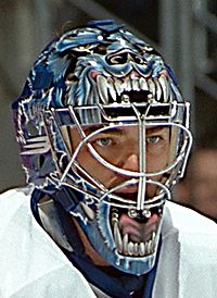 Curtis Joseph behind the mask