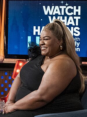 Da’Vine Joy Randolph at Bravo’s “Watch What Happens Live with Andy Cohen” studio on February 15, 2024 in New York (cropped)