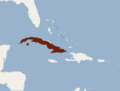 Distribution of Nyctiellus lepidus