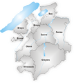 Districts of Canton Freiburg