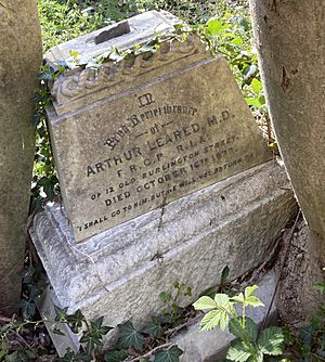 Grave of Arthur Leared in Highgate Cemetery
