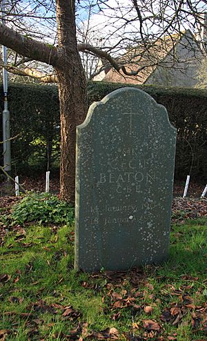 Grave of Sir Cecil Beaton - Broad Chalke Churchyard - geograph.org.uk - 674690