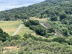 Guadalupe Reservoir Spillway - South from Hills