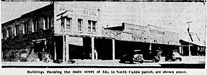Ida's Main Street seen in Shreveport Times on April 19, 1933