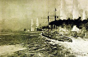 Konig-class battleship at Jutland, Claus Bergen