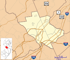 Chambersburg is located in Mercer County, New Jersey