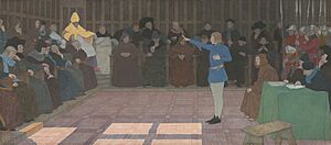 Louis Maurice Boutet de Monvel, The Trial of Joan of Arc (Joan of Arc series - VI), c. late 1909-early 1910, NGA 195567