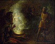 Macbeth recoiling from the apparition of the crowned child