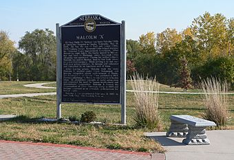 Malcolm X Omaha historical marker.jpg