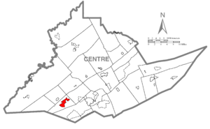 Location in Centre County