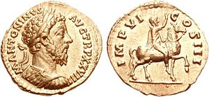 Marcus Aurelius, aureus, AD 174, RIC III 295