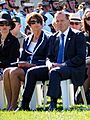 Margie Abbott and Tony Abbott at the Canberra Operation Slipper Welcome Home Ceremony in March 2015