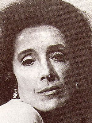 Black and white photograph of a woman