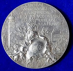 Mulhouse within Alsace 1798 to 1898, reverse