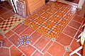 Multiple pattern in floor tile at Malibu Ceramic Works
