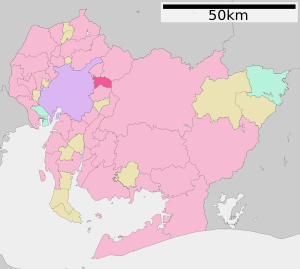 Location of Nagakute in Aichi Prefecture