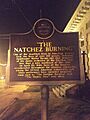 Natchez Burning Blues Trail Marker