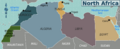 North Africa regions map