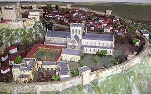 Old Sarum Cathedral reconstruction