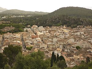 Pollença from near the top of the Valvari Steps.jpg