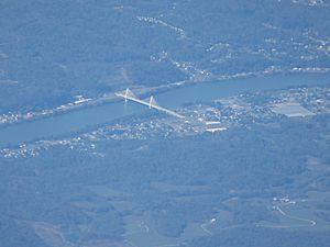 Pomeroy–Mason Bridge aerial 2017