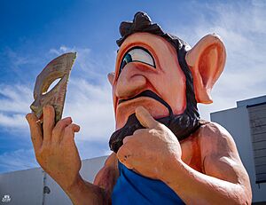Preparing for the carnival in Limassol